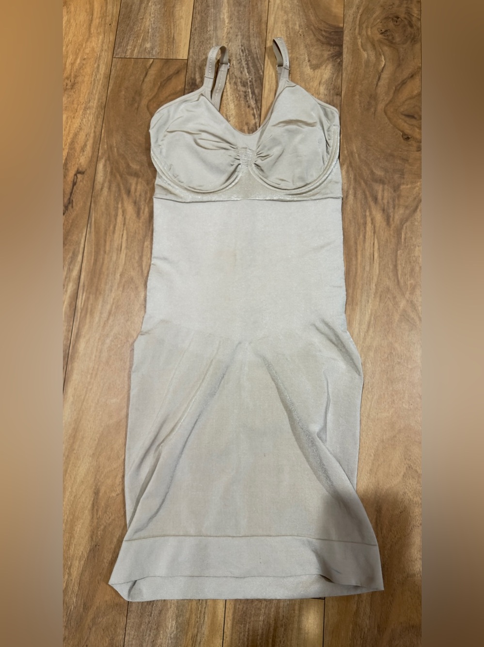 Spanx By Sara Blakely Nude Underwire Slimming Full Slip Shapewear Dress Size L